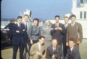 CRW GWW FCW On Queen Mary 1950