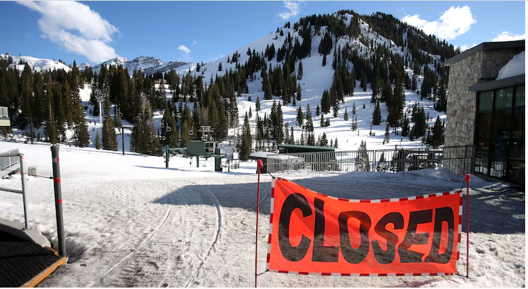 Covid Closed everything expect essential services.